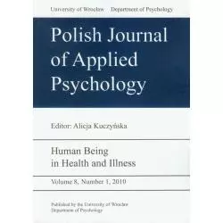 POLISH JOURNAL OF APPLIED PSYCHOLOGY VOLUME 11 NUMBER 2 2013 - Atut
