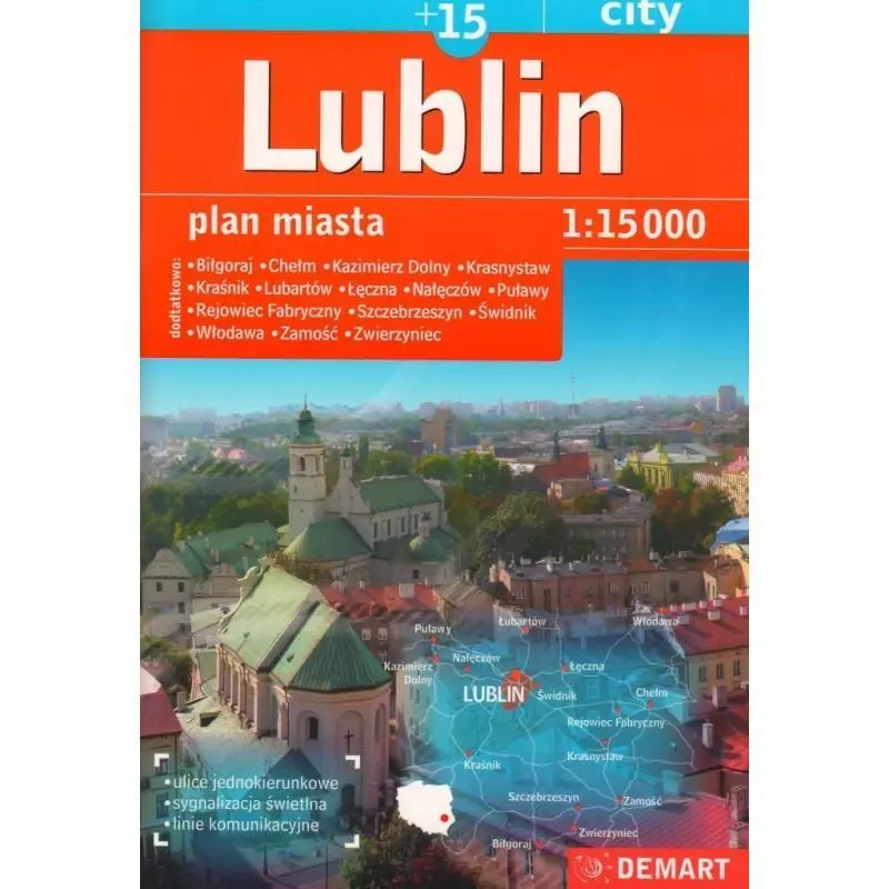 LUBLIN +15 ATLAS MIASTA 1:15 000 PLAN MIASTA - Demart