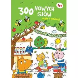 300 NOWYCH SŁÓW ZNAJDŹ I POKOLORUJ 4+ - Yoyo Books