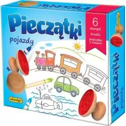 PIECZĄTKI POJAZDY ZESTAW KREATYWNY 3+ - Adamigo