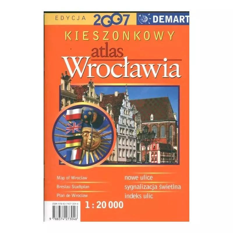 KIESZONKOWY ATLAS WROCŁAWIA 1:20 000 - Demart