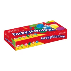 FARBY PLAKATOWE 10 KOLORÓW 20ML - Herlitz