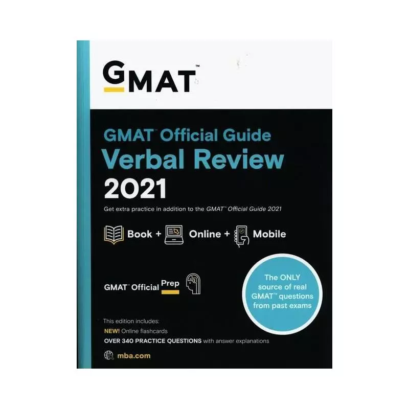 GMAT OFFICIAL GUIDE VERBAL REVIEW 2021, BOOK + ONLINE QUESTION BANK - Wiley