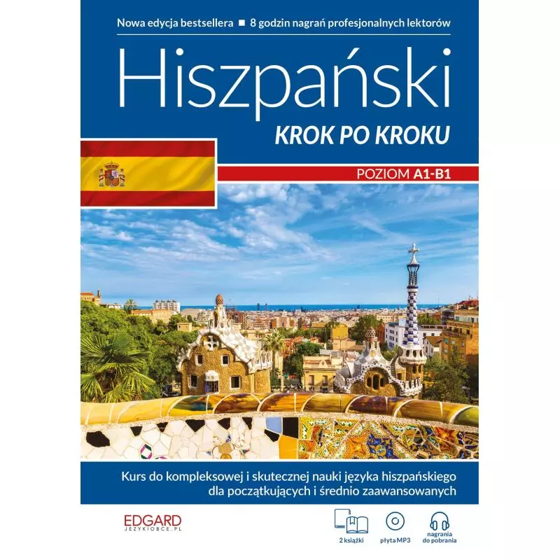 HISZPAŃSKI KROK PO KROKU NOWA A1-B1 - Edgard