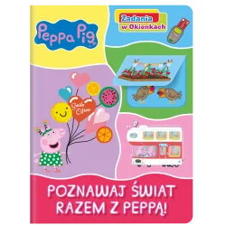 ŚWINKA PEPPA POZNAWAJ ŚWIAT RAZEM Z PEPPĄ! ZADANIA W OKIENKACH - Media Service Zawada