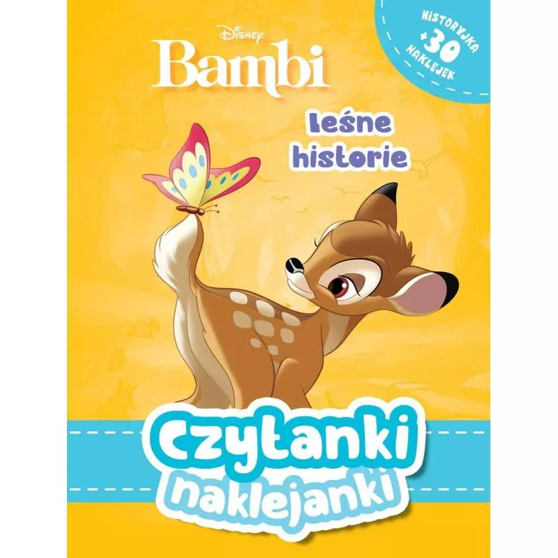 DISNEY BAMBI CZYTANKI NAKLEJANKI 3+ - Olesiejuk