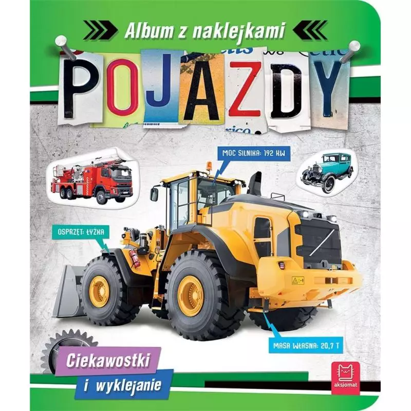 POJAZDY ALBUM Z NAKLEJKAMI 5+ - Aksjomat POJAZDY ALBUM Z NAKLEJKAMI 5+ - Aksjomat