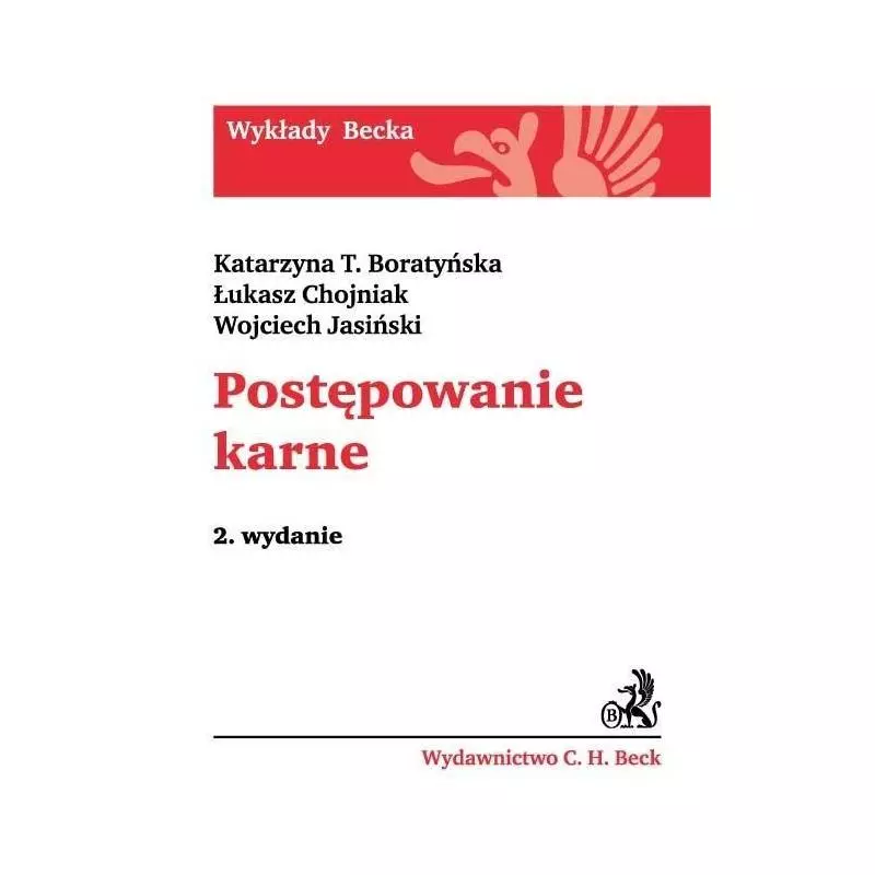 POSTĘPOWANIE KARNE Katarzyna Boratyńska - C.H. Beck