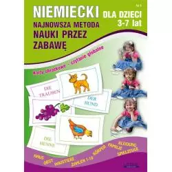 NIEMIECKI DLA DZIECI 3-7 LAT KARTY OBRAZKOWE CZYTANIE GLOBALNE Monika Basse - Literat