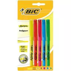 BIC HIGHLIGHTER ZAREŚLACZE 5 SZT. - BiC