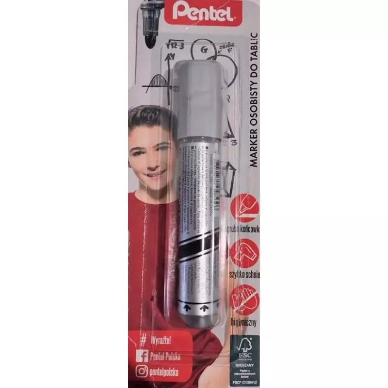 PENTEL MARKER DO BIAŁYCH TABLIC GRUBA KOŃCÓWKA - Pentel