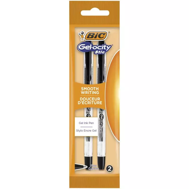 BIC DŁUGOPIS ŻELOWY CZARNY 2 SZT. - BiC