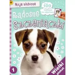 MOJE ULUBIONE RADOSNE SZCZENIACZKI 1 PONAD 100 NAKLEJEK - Welpol Adventure