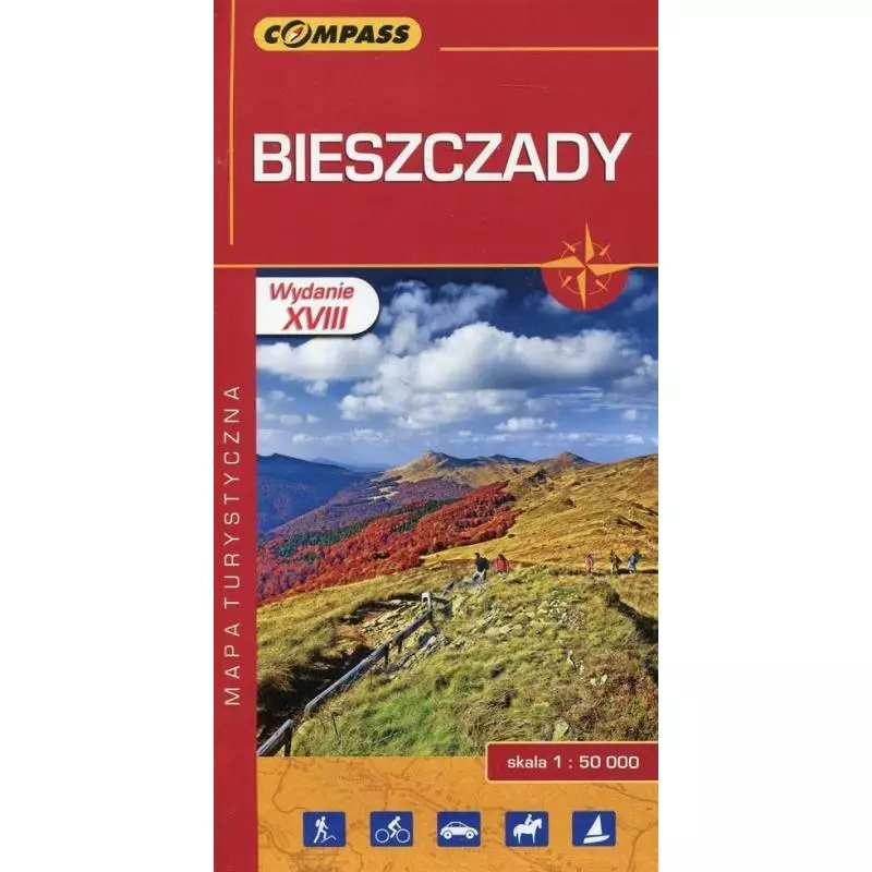 BIESZCZADY 1 : 50 000 MAPA TURYSTYCZNA - Compass