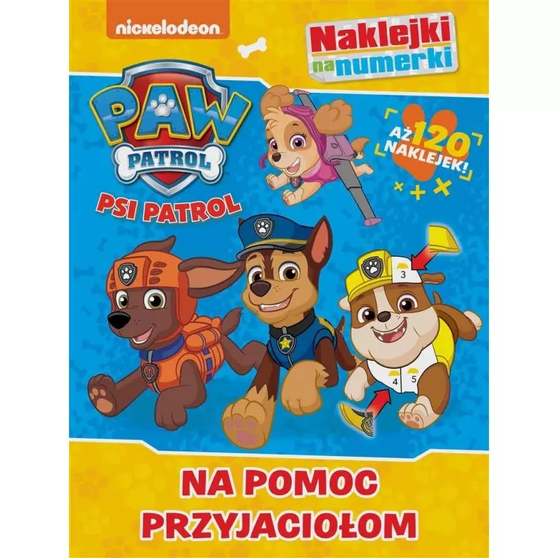 PSI PATROL NA POMOC PRZYJACIOŁOM NAKLEJKI Z NUMERKAMI - Media Service Zawada