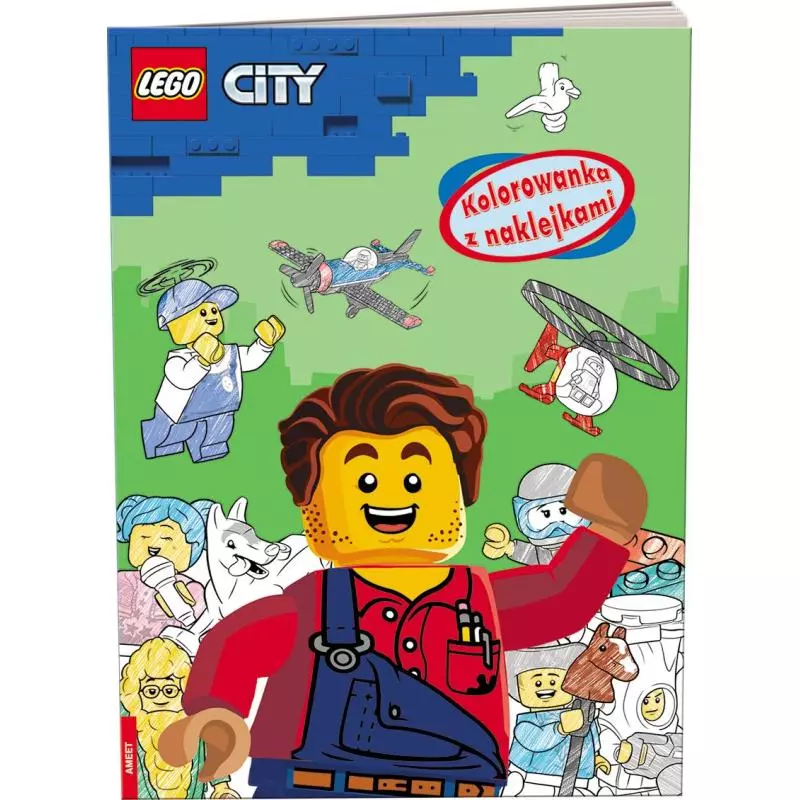 LEGO CITY KOLOROWANKA Z NAKLEJKAMI - Ameet