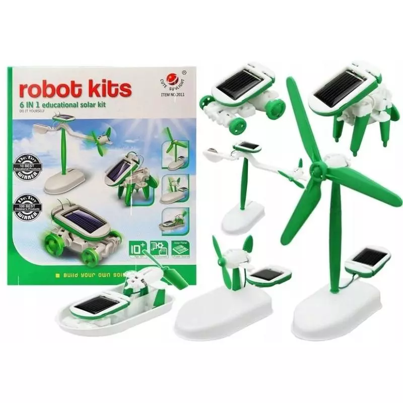 ROBOT SOLARNY 6W1 ZESTAW KREATYWNY 10+ - Lean Toys