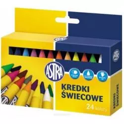 KREDKI ŚWIECOWE 24 KOLORY JUMBO ASTRA - Astra
