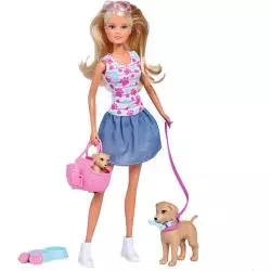 LALKA STEFFI NA SPACERZE Z PSAMI 29 CM SIMBA 3+
