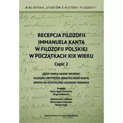 RECEPCJA FILOZOFII IMMANUELA KANTA W FILOZOFII POLSKIEJ W POCZĄTKACH XIX WIEKU 2 - Wydawnictwo Naukowe UMK