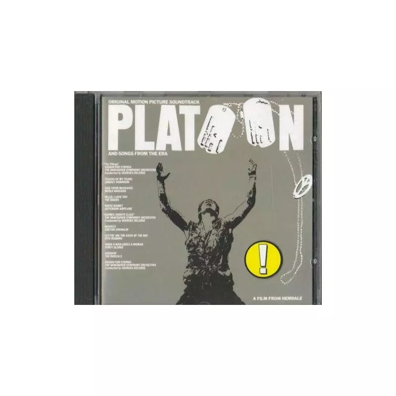 PLATOON ORIGINAL MOTION PICTURE SOUNDTRACK CD - Atlantic Recording