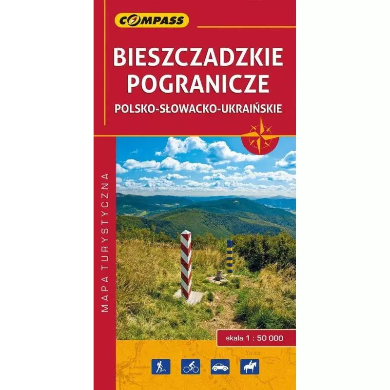 BIESZCZADZKIE POGRANICZE POLSKO-SŁOWACKO-UKRAIŃSKIE 1:50 000 - Compass