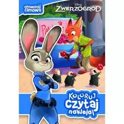 ZWIERZOGRÓD OPOWIEŚĆ FILMOWA KOLORUJ CZYTAJ NAKLEJAJ . - Egmont