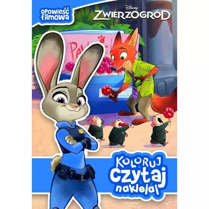 ZWIERZOGRÓD OPOWIEŚĆ FILMOWA KOLORUJ CZYTAJ NAKLEJAJ . - Egmont