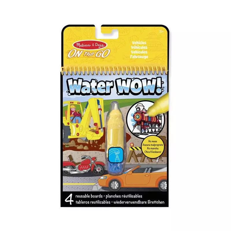 WIELORAZOWA WODNA KOLOROWANKA POJAZDY 3+ - Melissa & Doug