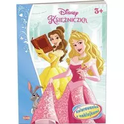 DISNEY KSIĘŻNICZKA KOLOROWANKA Z NAKLEJKAMI 3+ - Ameet