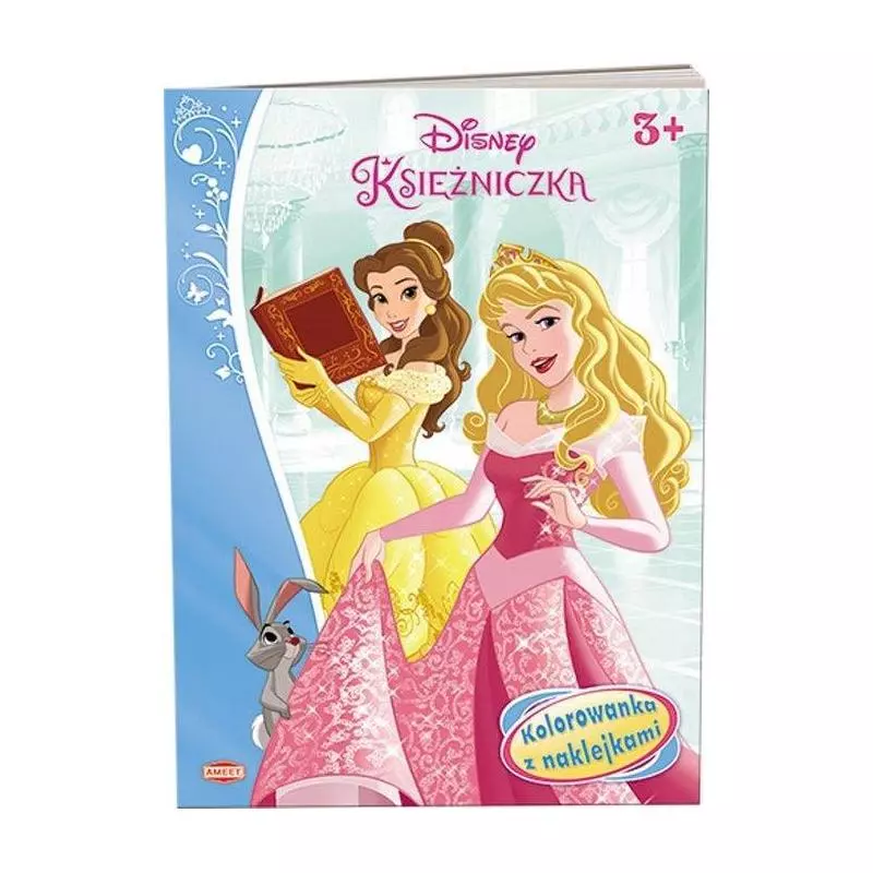 DISNEY KSIĘŻNICZKA KOLOROWANKA Z NAKLEJKAMI 3+ - Ameet