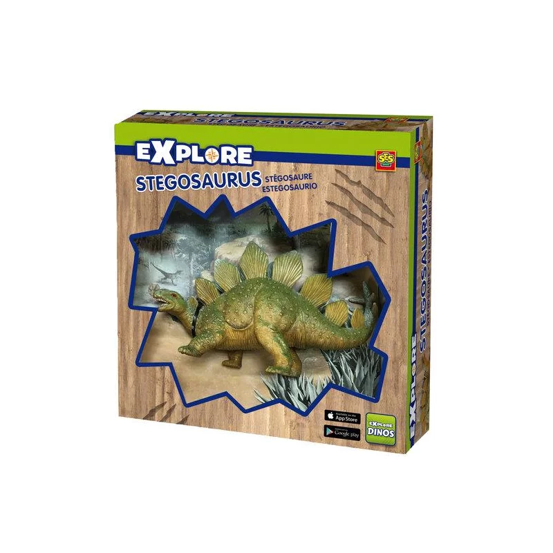 FIGURKA DINOZAURA STEGOSAUTUS 3+ - SES Creative
