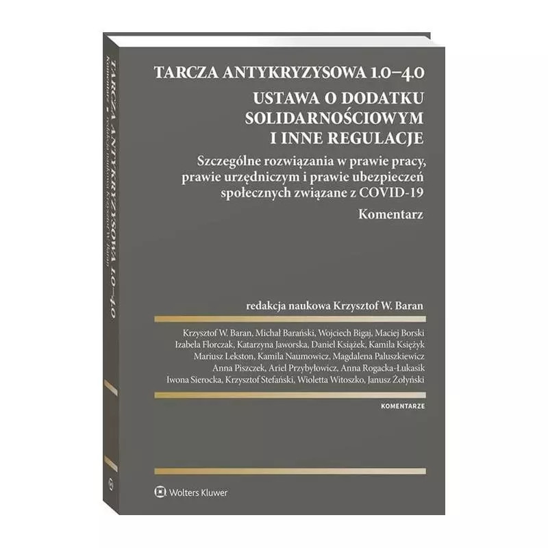 TARCZA ANTYKRYZYSOWA 1.0-4.0 Krzysztof Wojciech Baran - Wolters Kluwer