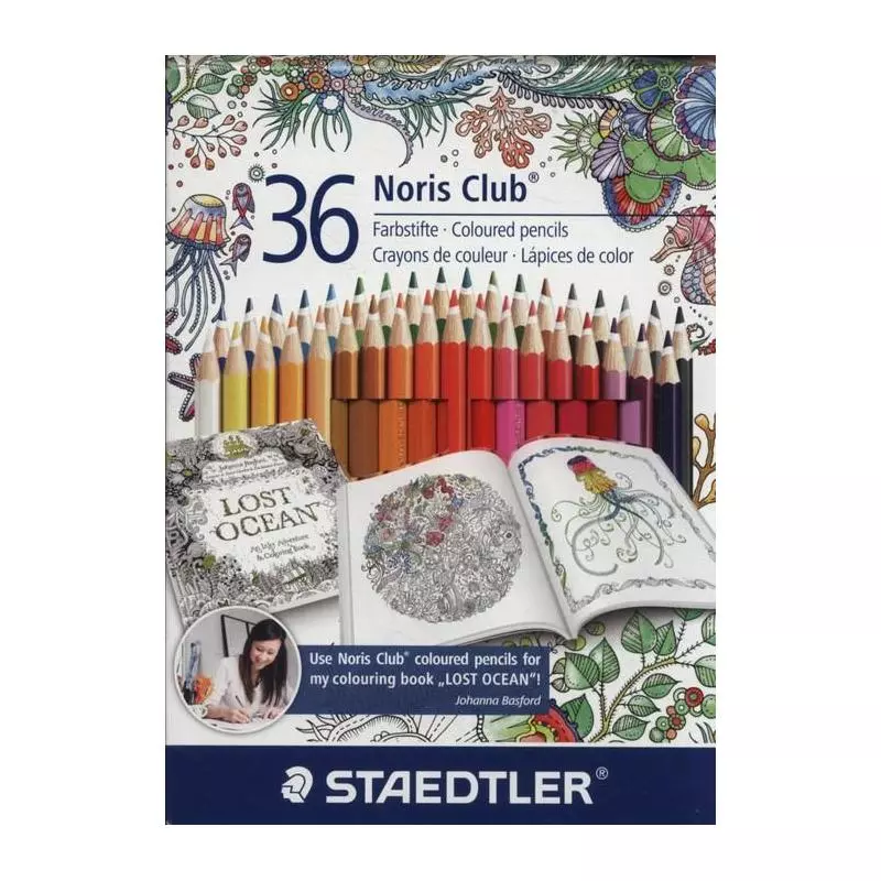 KREDKI OŁÓWKOWE 36 KOLORÓW NORIS STAEDTLER 3+ - Staedtler