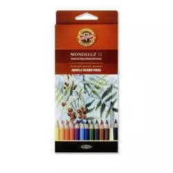 KREDKI AKWARELOWE 12 KOLORÓW MONDELUZ - Koh-I-Noor