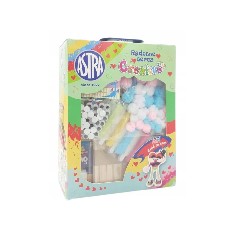 RADOSNE SERCA ZRÓB TO SAM ZESTAW KREATYWNY - Astra