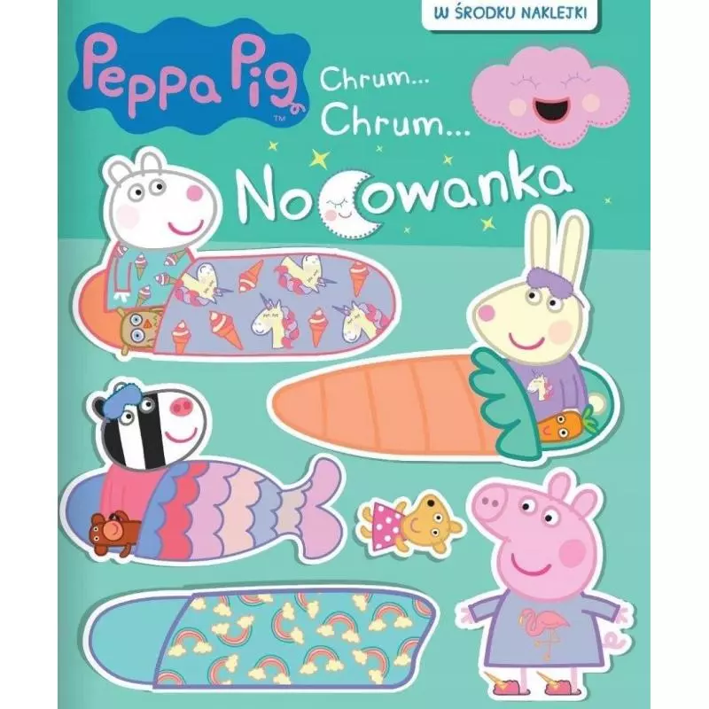 ŚWINKA PEPPA. NOCOWANKA. KSIĄŻECZKA Z NAKLEJKAMI - Media Service Zawada