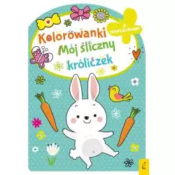 KOLOROWANKI MÓJ ŚLICZNY KRÓLICZEK Z NAKLEJKAMI - Wilga