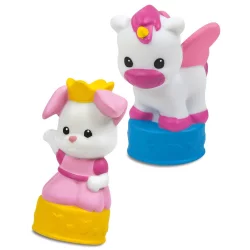 MIĘKKIE KLOCKI DLA DZIEWCZYNKI + FIGURKI 6M+ - Clementoni