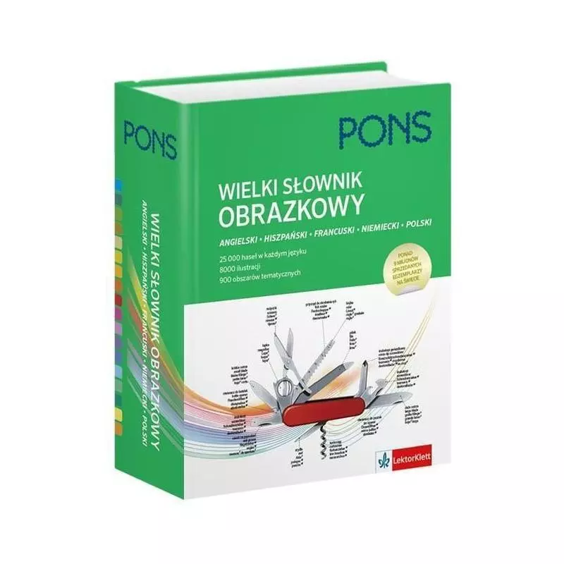WIELKI SŁOWNIK OBRAZKOWY ANGIELSKI HISZPAŃSKI FRANCUSKI NIEMIECKI POLSKI - LektorKlett