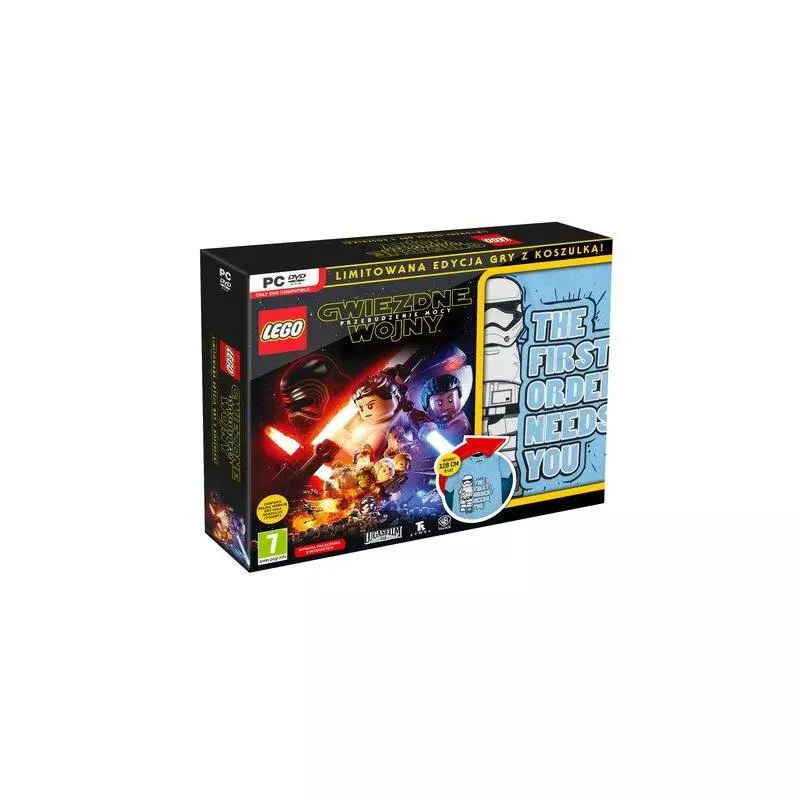 LEGO GWIEZDNE WOJNY PRZEBUDZENIE MOCY PC DVD-ROM + KOSZULKA 134 CM - Warner Bros