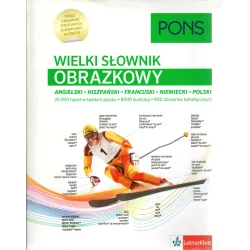 WIELKI SŁOWNIK OBRAZKOWY ANGIELSKI HISZPAŃSKI FRANCUSKI NIEMIECKI POLSKI - LektorKlett