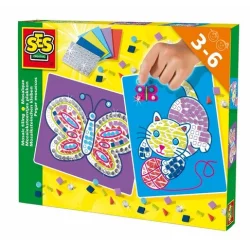 MOTYLEK MOZAIKA DLA MALUCHA ZESTAW KREATYWNY 3+ - SES Creative