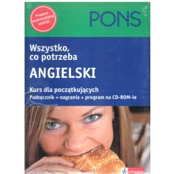 WSZYSTKO CO POTRZEBA ANGIELSKI KURS DLA POCZĄTKUJĄCYCH PODRĘCZNIK + NAGRANIE + PROGRAM NA CD-ROM - LektorKlett