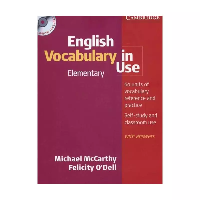 ENGLISH VOCABULARY IN USE ELEMENTARY + CD Michael McCarthy, Felicity Odell - Cambridge University Press