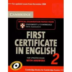 CAMBRIDGE FRIST CERTIFICATE IN ENGLISH 2 - Cambridge University Press