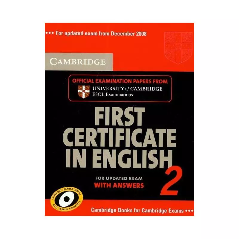 CAMBRIDGE FRIST CERTIFICATE IN ENGLISH 2 - Cambridge University Press