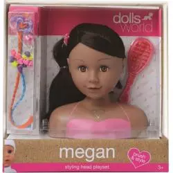 GŁOWA DO STYLIZACJI MEGAN 3+ - Dolls World