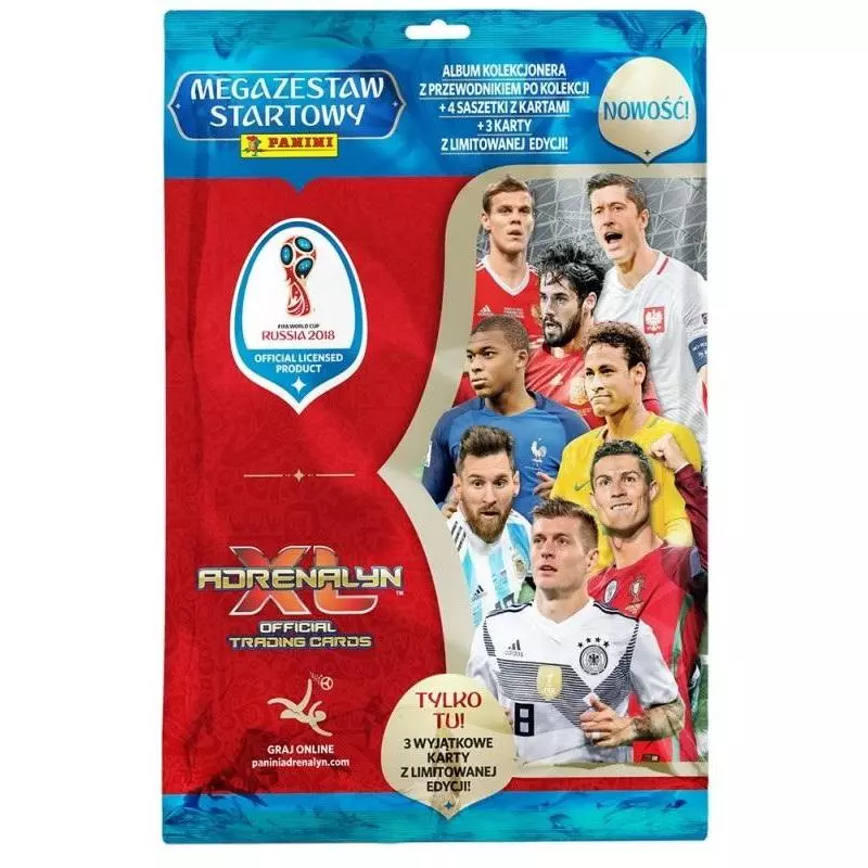 ADRENALYN XL FIFA WORLD CUP RUSSIA MEGA ZESTAW STARTOWY - Panini