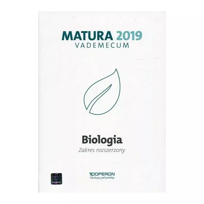 VADEMECUM BIOLOGIA ZAKRES ROZSZERZONY MATURA 2019 Kamil Kulpiński, Laura Betleja, Tomasz Falkowski, Beata Jakubik - Operon